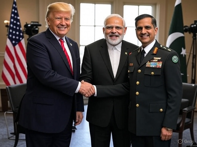 भारत-पाक युद्ध रोकने के दावे से पीछे हटे ट्रंप, पीएम मोदी और जनरल आसिम मुनीर को बताया शांति का श्रेय