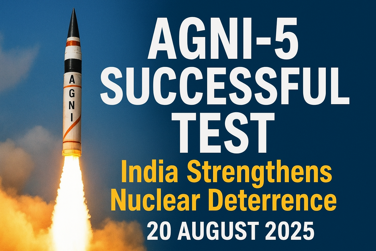 Agni 5 tested