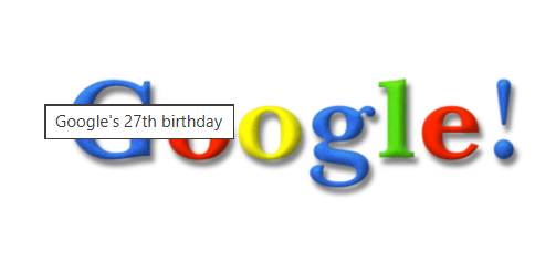 Google 27 th Birthday