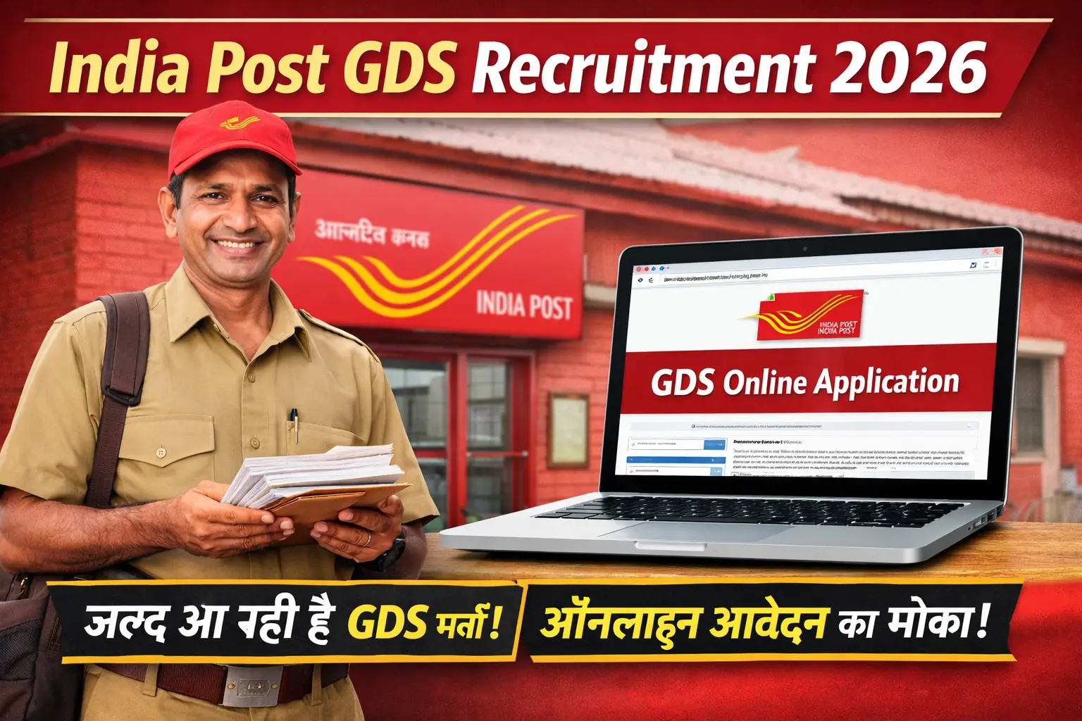 India Post GDS Recruitment 2026 Notification and Online Apply Details अगर चाहो तो मैं
