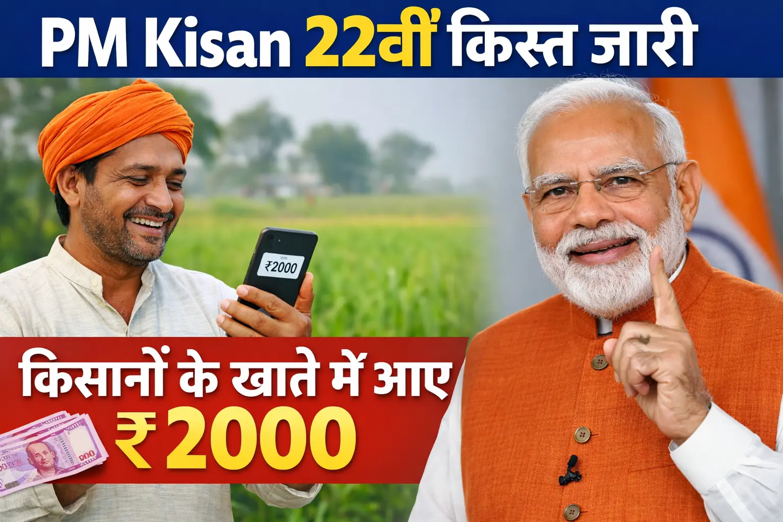 PM Kisan 22वीं किस्त लाभार्थी